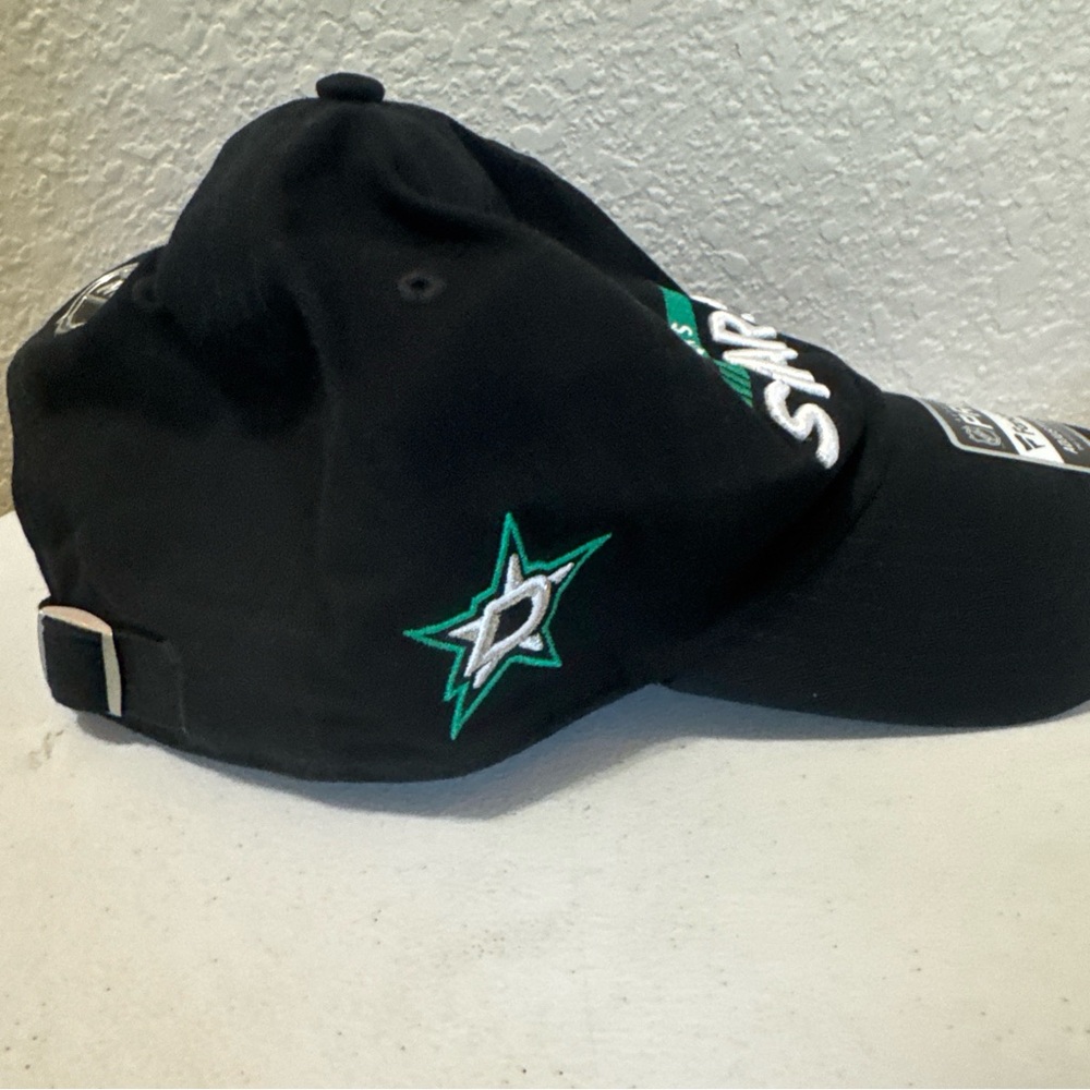 Dallas Stars Fanatics Branded Authentic Pro Rink Adjustable Hat Black Green New - Picture 8 of 16